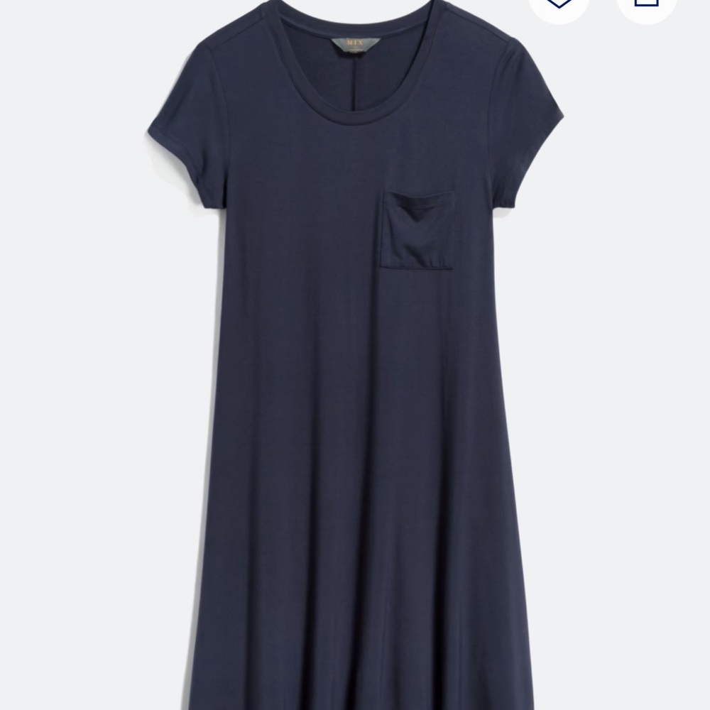 Pixley Midnight Blue Short Sleeve Dress